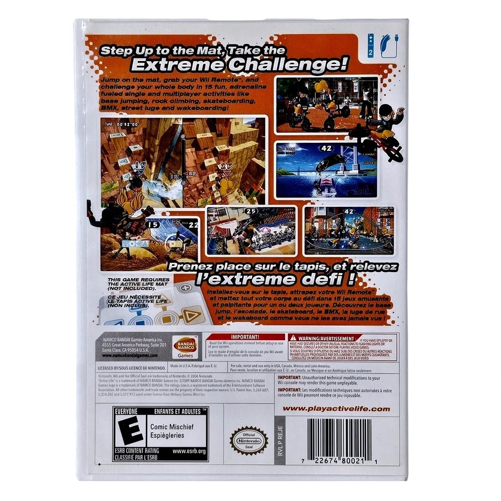 Active Life Extreme Challenge Nintendo Wii Game CIB Manual NTSC U/C Sports Party